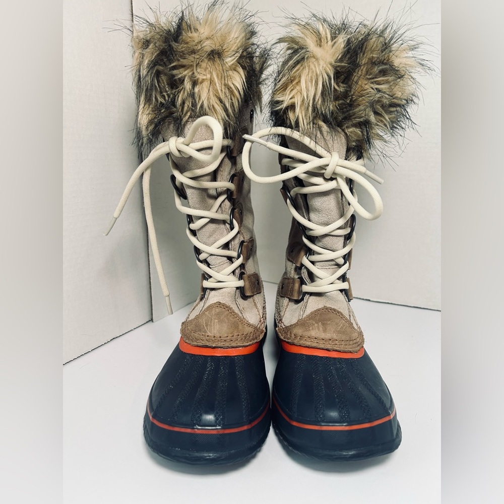 Sorel Joan of Arctic NL1540-102 Women's Faux Fur Lined Suede Winter Boot Size 6